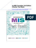 Instant download Experiencing Mis Canadian 3rd Edition Kroenke Test Bank pdf full chapter
