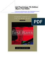 Instant download Experimental Psychology 7th Edition Myers Test Bank pdf full chapter