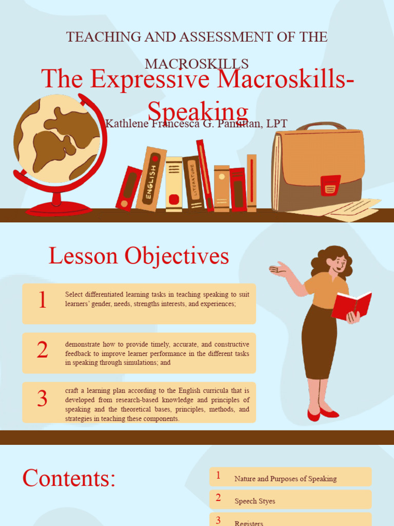 Teaching Speaking Skills and Assessment | PDF | Linguistics | Human ...