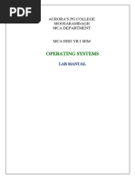 Os Lab Manual