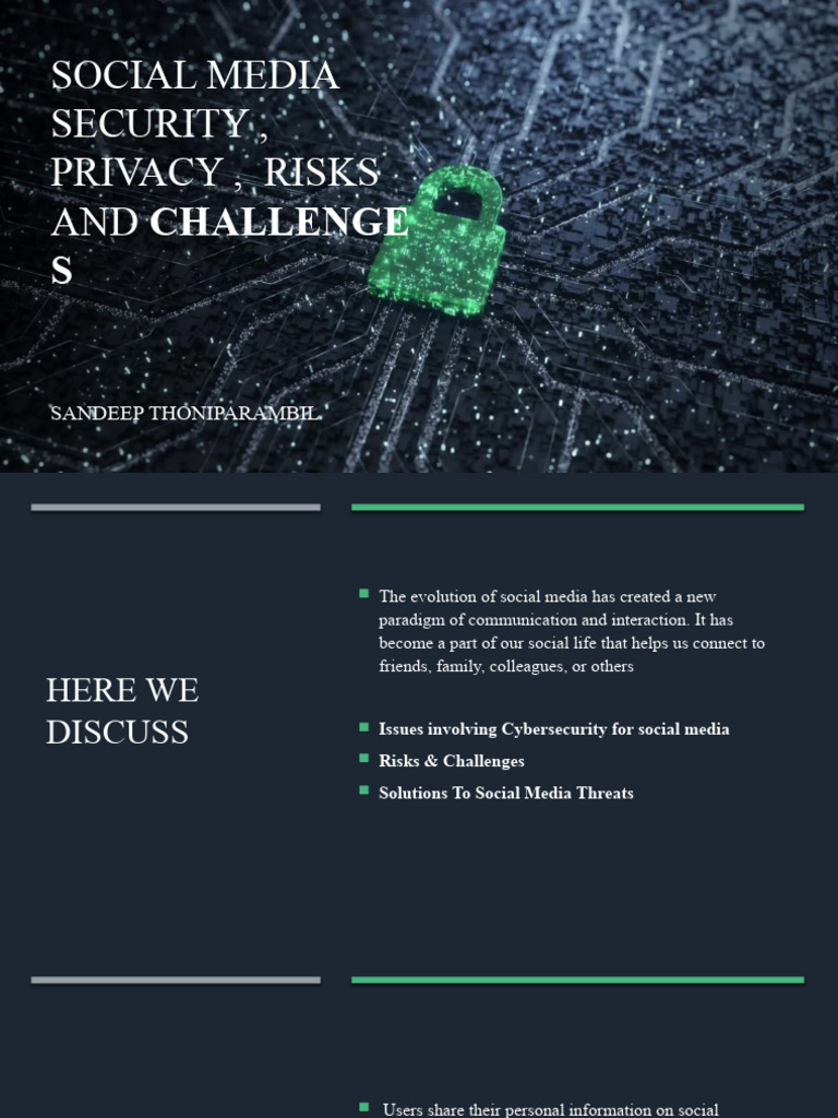 Social Media Security: Risks & Solutions | PDF | Security | Computer ...