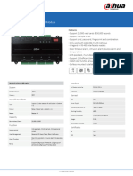 FISA TEHNICA Modul de Control Al Accesului Slave Cu Patru Uși ASC2104B-T EN