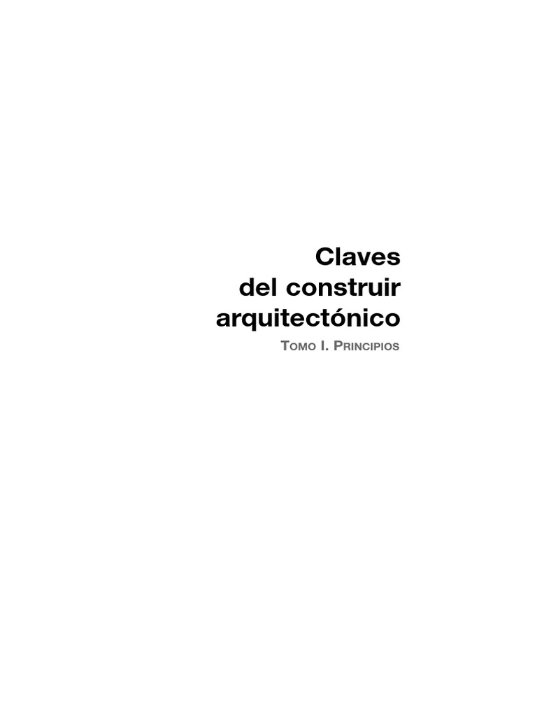 Claves Arquitectónicas 1 Completo | PDF | Importar | Hormigón, image size:768x1024