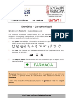 Unitat 1 - Gramàtica - Ortografia - Vocabulari