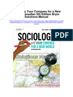 Instant Download Sociology Your Compass For A New World Canadian 5th Edition Brym Solutions Manual PDF Full Chapter