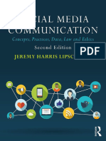 Social Media Communication - Concepts, Practices, Data, Law - Jeremy H. Lipschultz - Paperback, 2017 - Routledge