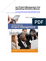 Instant Download Contemporary Project Management 2nd Edition Kloppenborg Solutions Manual PDF Full Chapter