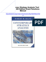 Instant Download Contemporary Strategy Analysis Text and Cases 9th Edition Grant Solutions Manual PDF Full Chapter