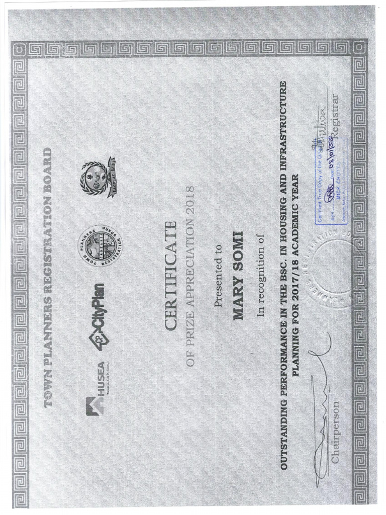 Certificate of Prize PDF