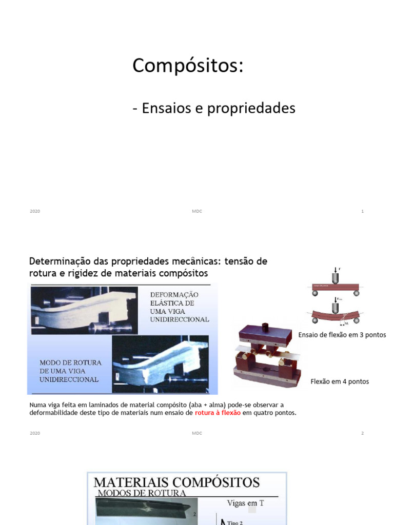 Propriedades e Ensaios de Compósitos | PDF | Material composto | Materiais