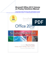 Instant Download Exploring Microsoft Office 2013 Volume 1 1st Edition Poatsy Solutions Manual PDF Full Chapter