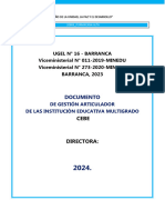 Documento de Gestión Articulado - 2023