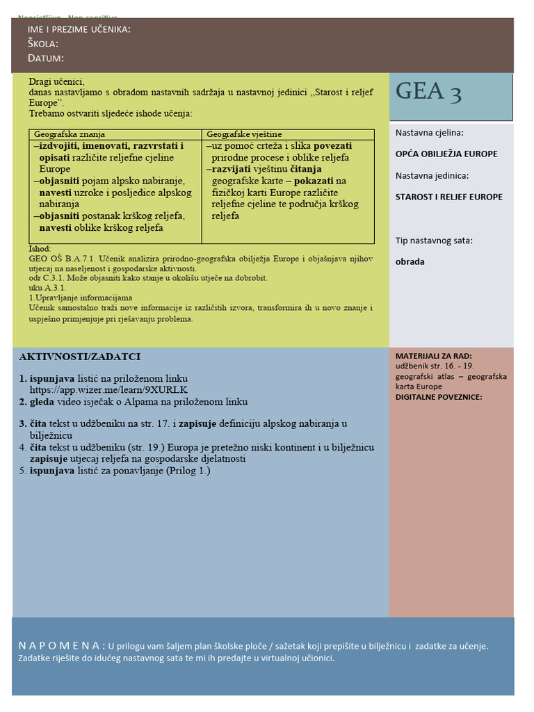 Starost I Reljef Europe | PDF