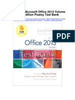 Instant Download Exploring Microsoft Office 2013 Volume 1 1st Edition Poatsy Test Bank PDF Full Chapter