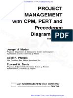 PROJECT MANAGEMENT With CPM, PERT and Precedence Diagramming by