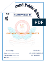 Front Page & Certificate - Project File BIOLOGY
