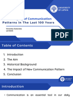 The Changing of Communication Patterns in The Last 100 Years Presentation