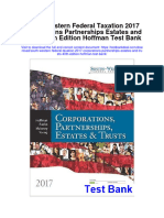 Instant Download South Western Federal Taxation 2017 Corporations Partnerships Estates and Trusts 40th Edition Hoffman Test Bank PDF Full Chapter
