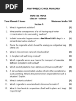 Cell Class 9 Question PDF