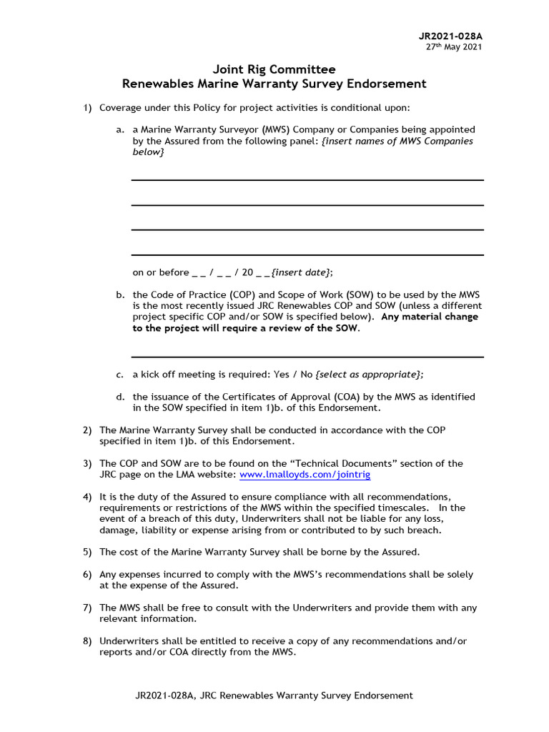 JRC Renewables Warranty Survey Guidelines | PDF | Technology & Engineering