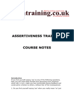 Assertiveness Training Booklet