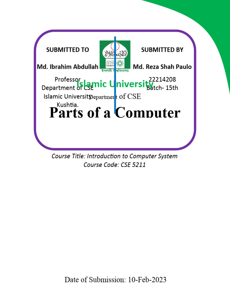 Assignment Cover Page Template | PDF