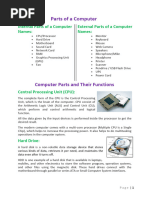 Parts of A Computer Assignment