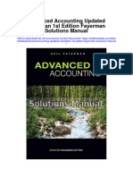 Instant Download Advanced Accounting Updated Canadian 1st Edition Fayerman Solutions Manual PDF Full Chapter