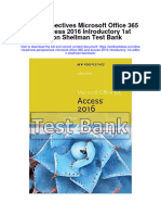 Instant Download New Perspectives Microsoft Office 365 and Access 2016 Introductory 1st Edition Shellman Test Bank PDF Full Chapter