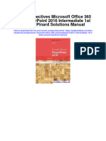 Instant Download New Perspectives Microsoft Office 365 and Powerpoint 2016 Intermediate 1st Edition Pinard Solutions Manual PDF Full Chapter