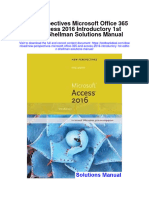 Instant Download New Perspectives Microsoft Office 365 and Access 2016 Introductory 1st Edition Shellman Solutions Manual PDF Full Chapter