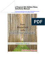 Instant Download Corporate Finance 9th Edition Ross Solutions Manual PDF Full Chapter