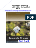 Instant Download Corporate Finance A Focused Approach 5th Edition Ehrhardt Test Bank PDF Full Chapter