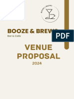 Booze & Brews Venue Proposal Jan. 29 To Feb. 2