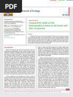 Comparative Study On The Hydrographical Status in