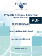 Ferrero Brasil - Manutenção Do Sist. Filtração Abrandador - 11 2021 Rev. 2