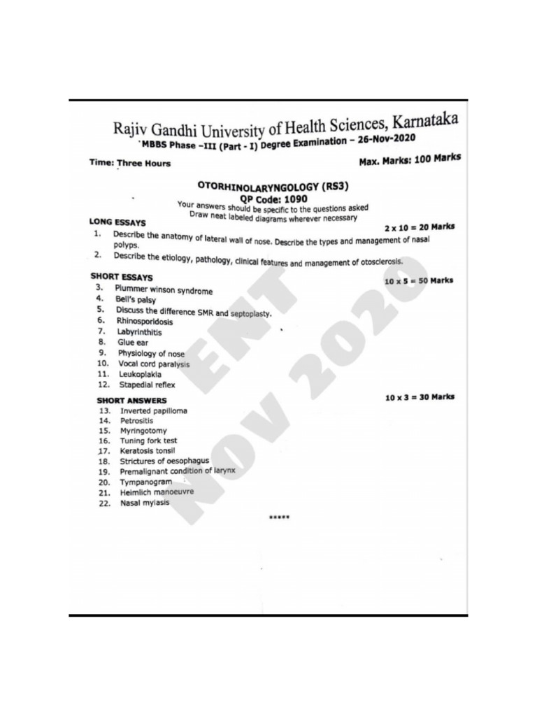 Ent Papers | PDF