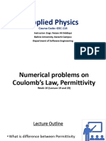 week-10-Coulombs-Law - Relative-Permtivity - Numerical-Problems-01122023-123529pm