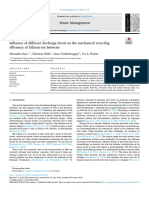 Influence of Different Discharge Levels On The Mechanical Recycling