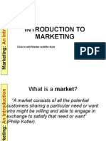 Introduction To Marketing: Click To Edit Master Subtitle Style