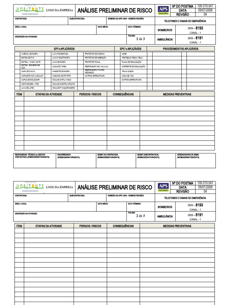 Formulário Apr Método Pdf