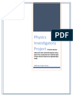 Physics Investigatory Project 