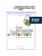 Instant Download Cost Accounting Foundations and Evolutions 7th Edition Kinney Test Bank PDF Full Chapter