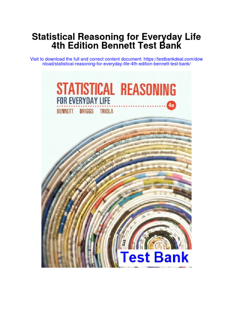 Instant Download Statistical Reasoning For Everyday Life 4th Edition ...