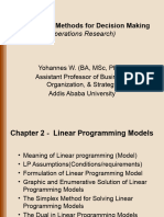 OR Chapter 2 Linear Programming - Yohannes