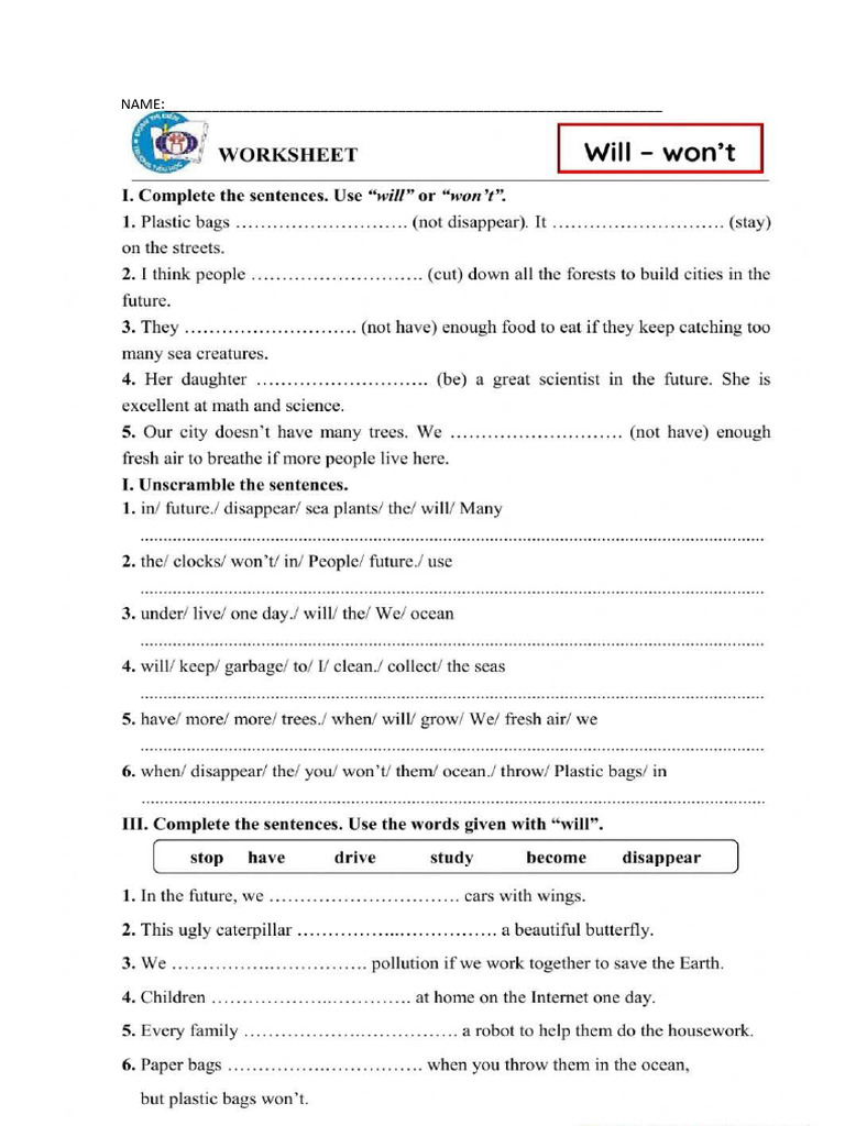 Worksheet For Will Preparation - Adriansonfifth