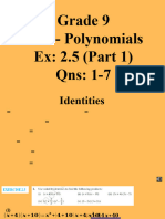 Gr9 Ch2 Polynomials Ex 2.5 Part1