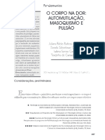 Vista do O corpo na dor_ automutilação, masoquismo e pulsão