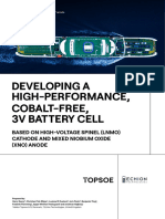 Developing A High-Performance Cobalt-Free 3V Battery Cell