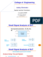 Low Frequency H-Model For BJT